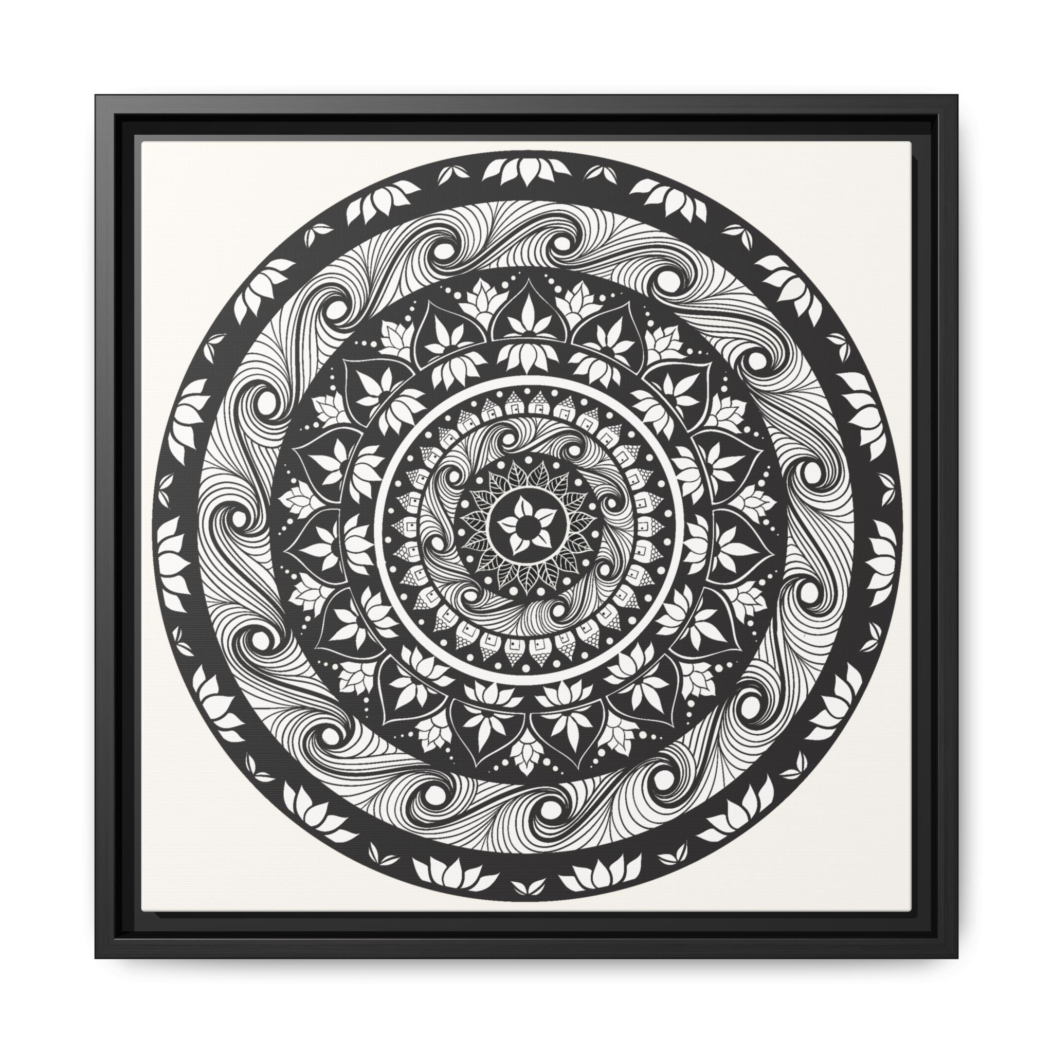 Framed Canvas Mandala | THE ART OF RETURNING HOME