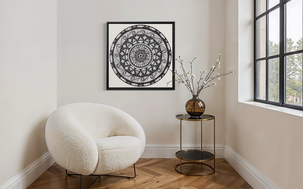 Framed Canvas Mandala | THE ART OF RETURNING HOME