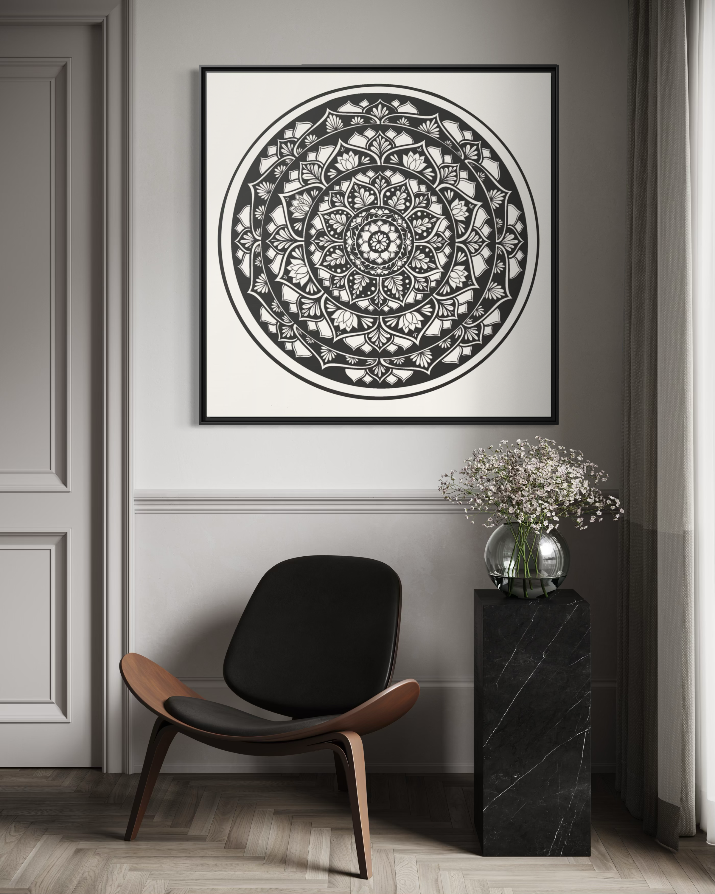 Framed Canvas Mandala | THE ART OF STILLNESS