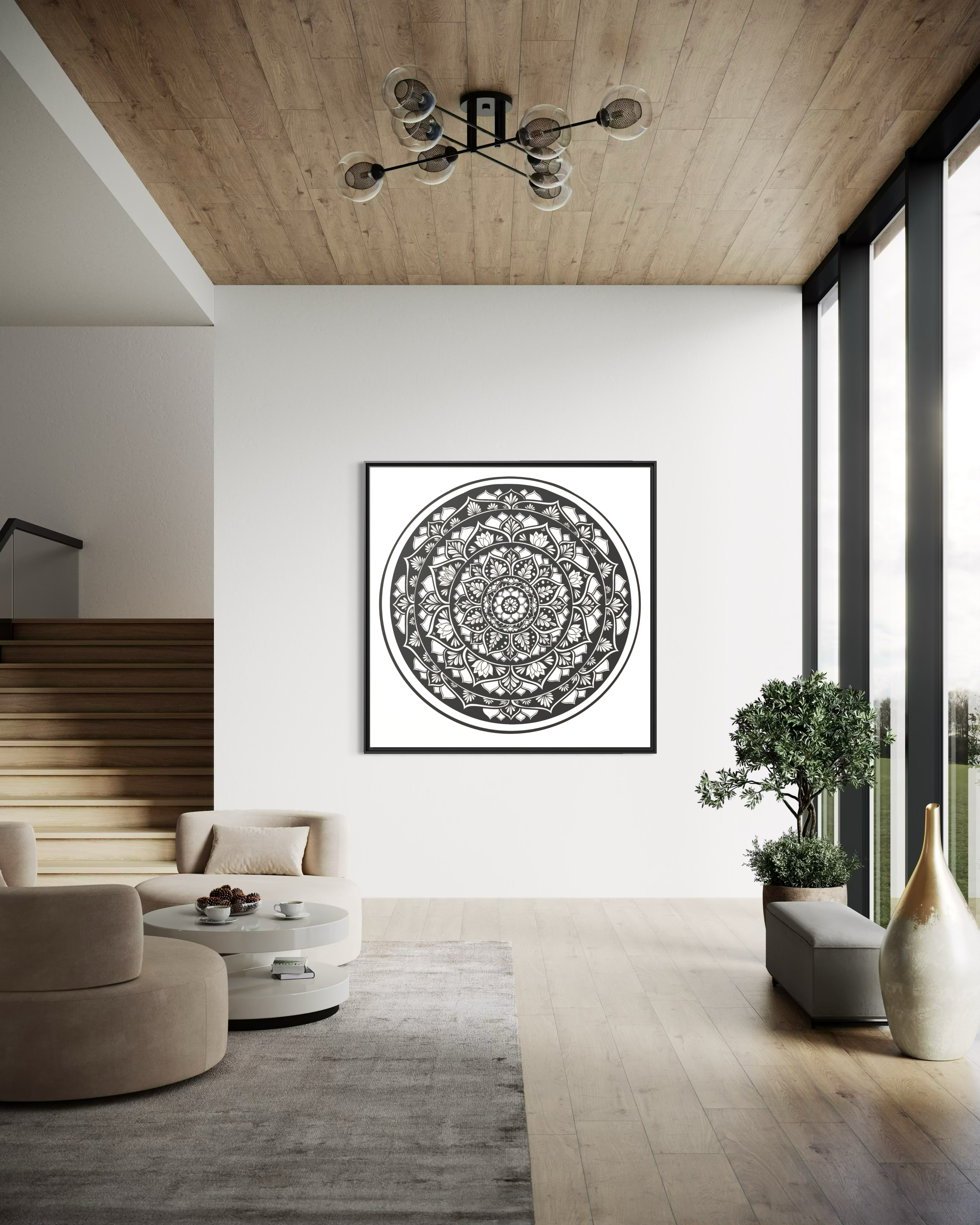 Framed Canvas Mandala | THE ART OF STILLNESS