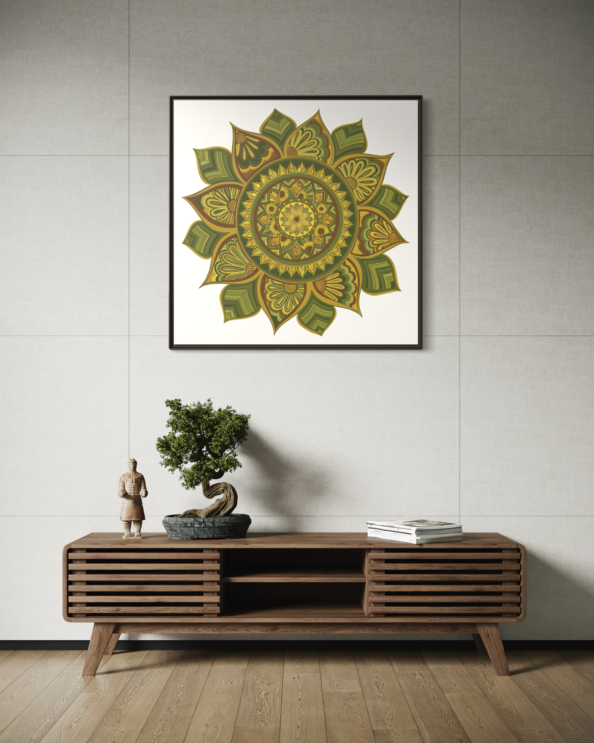 Framed Canvas Mandala | THE ART OF LOVE
