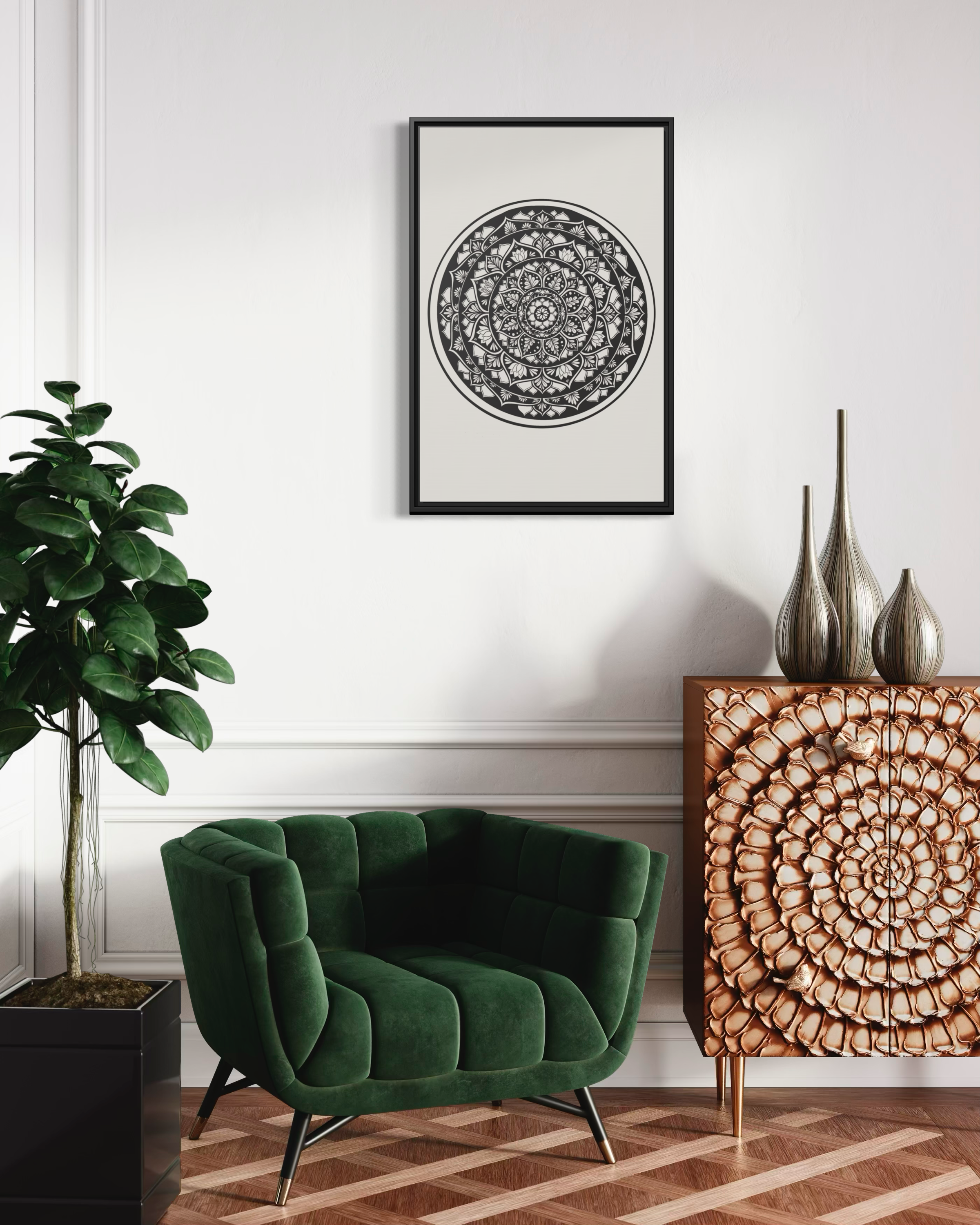 Framed Canvas Mandala | THE ART OF STILLNESS