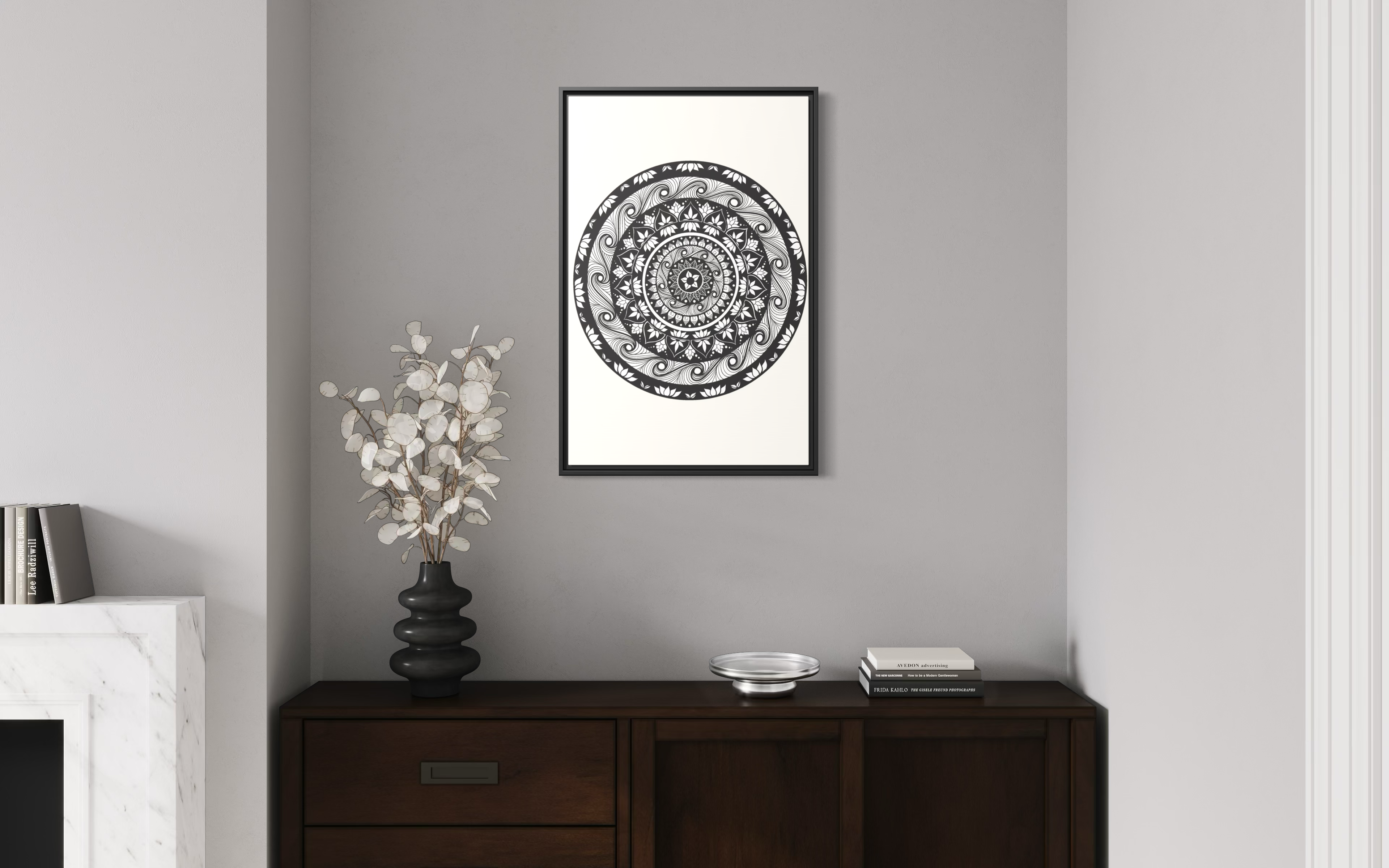 Framed Canvas Mandala | THE ART OF RETURNING HOME