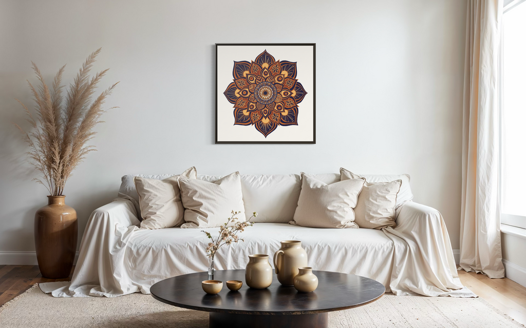 Framed Canvas Mandala | THE ART OF RESILIENCE