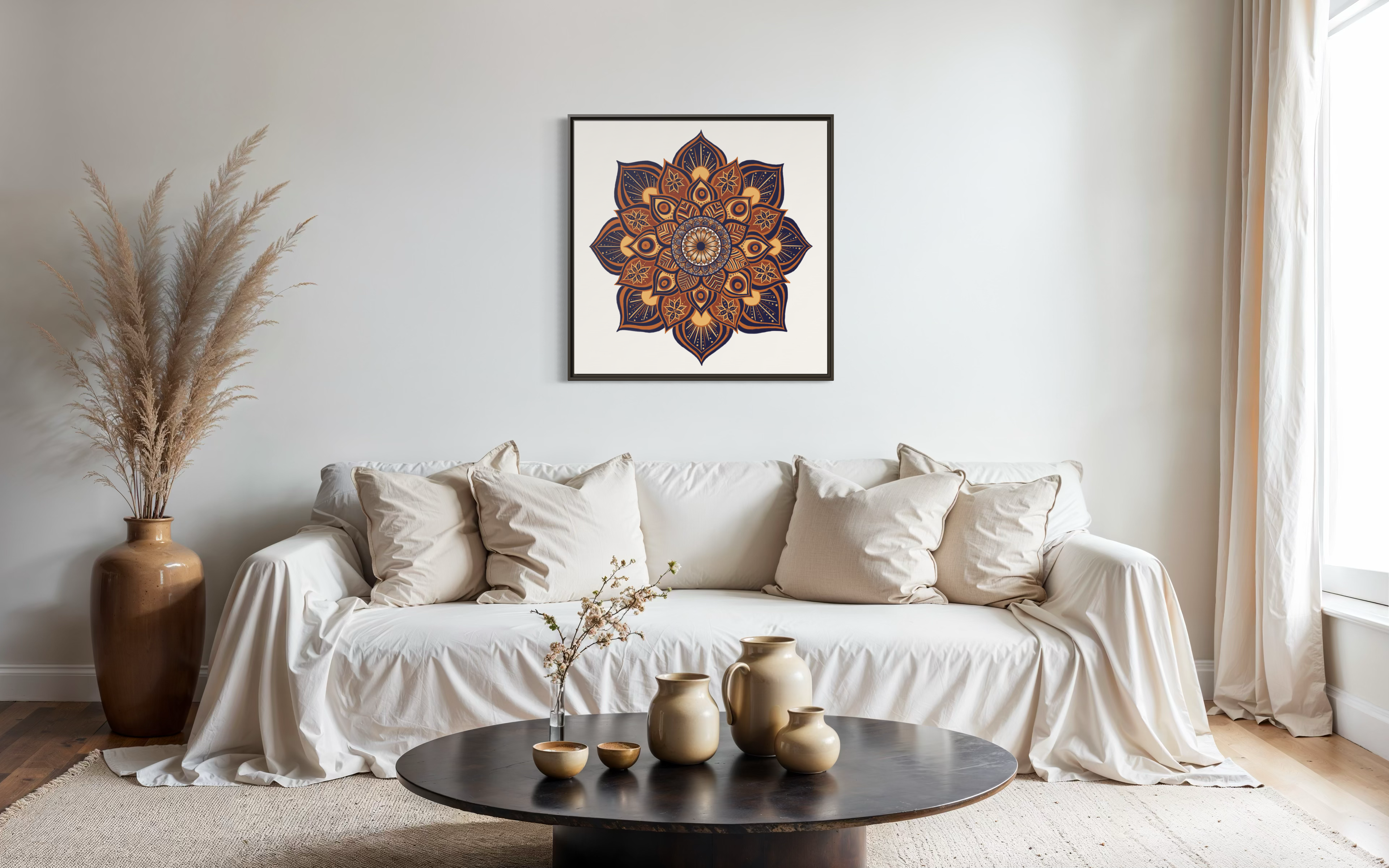 Framed Canvas Mandala | THE ART OF RESILIENCE
