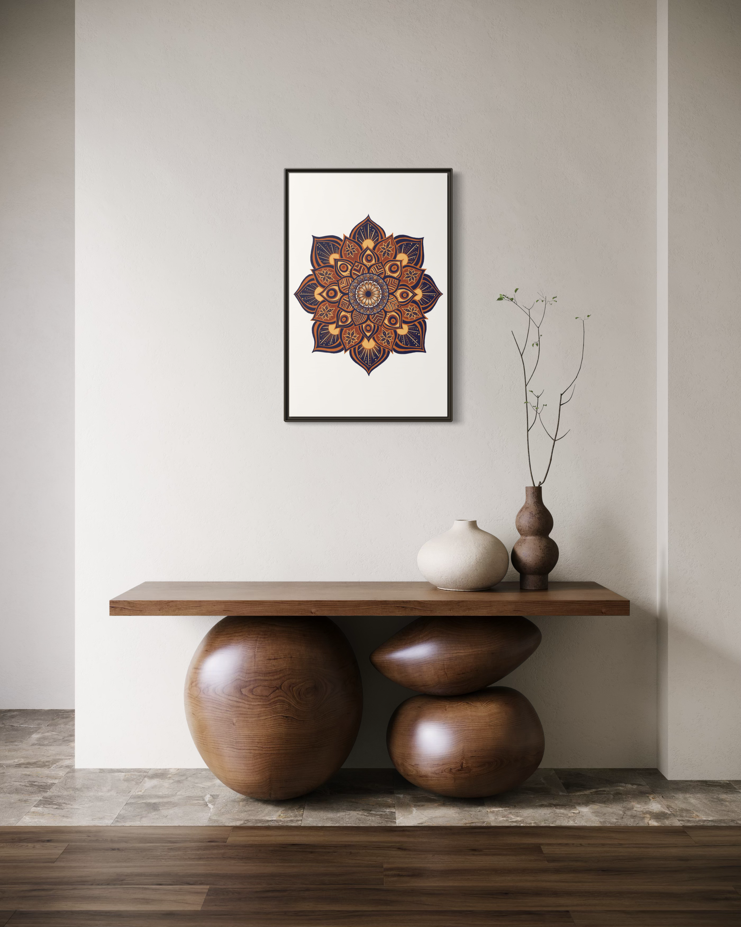 Framed Canvas Mandala | THE ART OF RESILIENCE