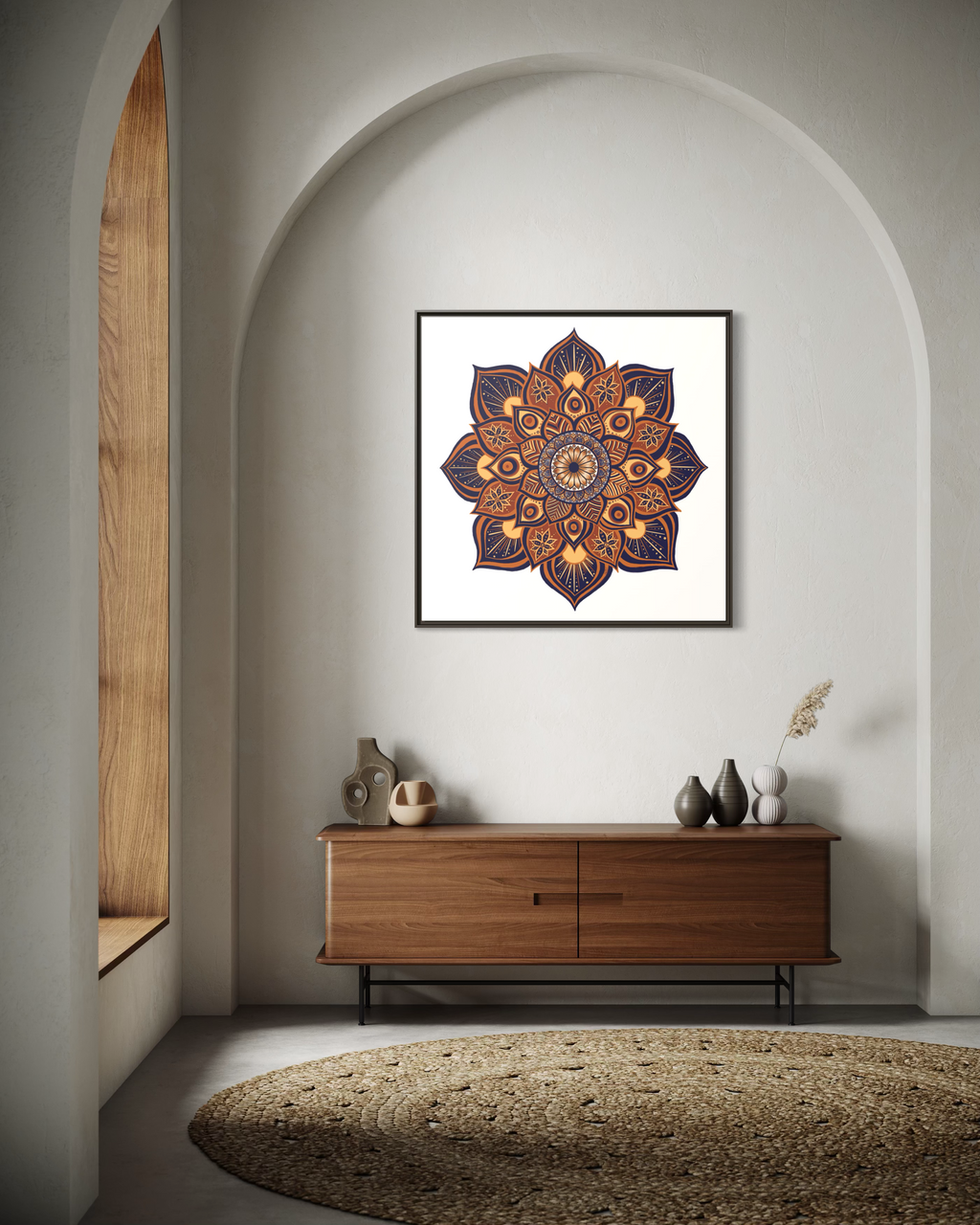 Framed Canvas Mandala | THE ART OF RESILIENCE