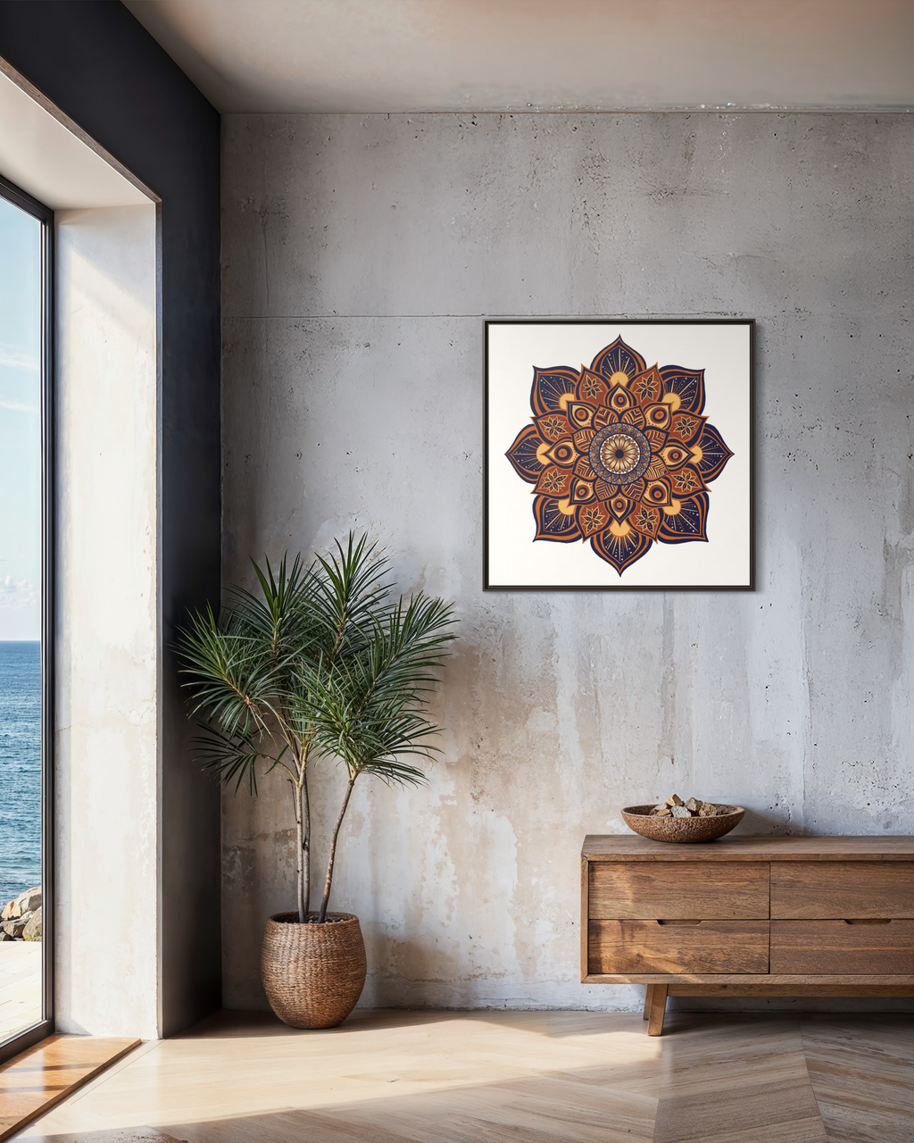 Framed Canvas Mandala | THE ART OF RESILIENCE