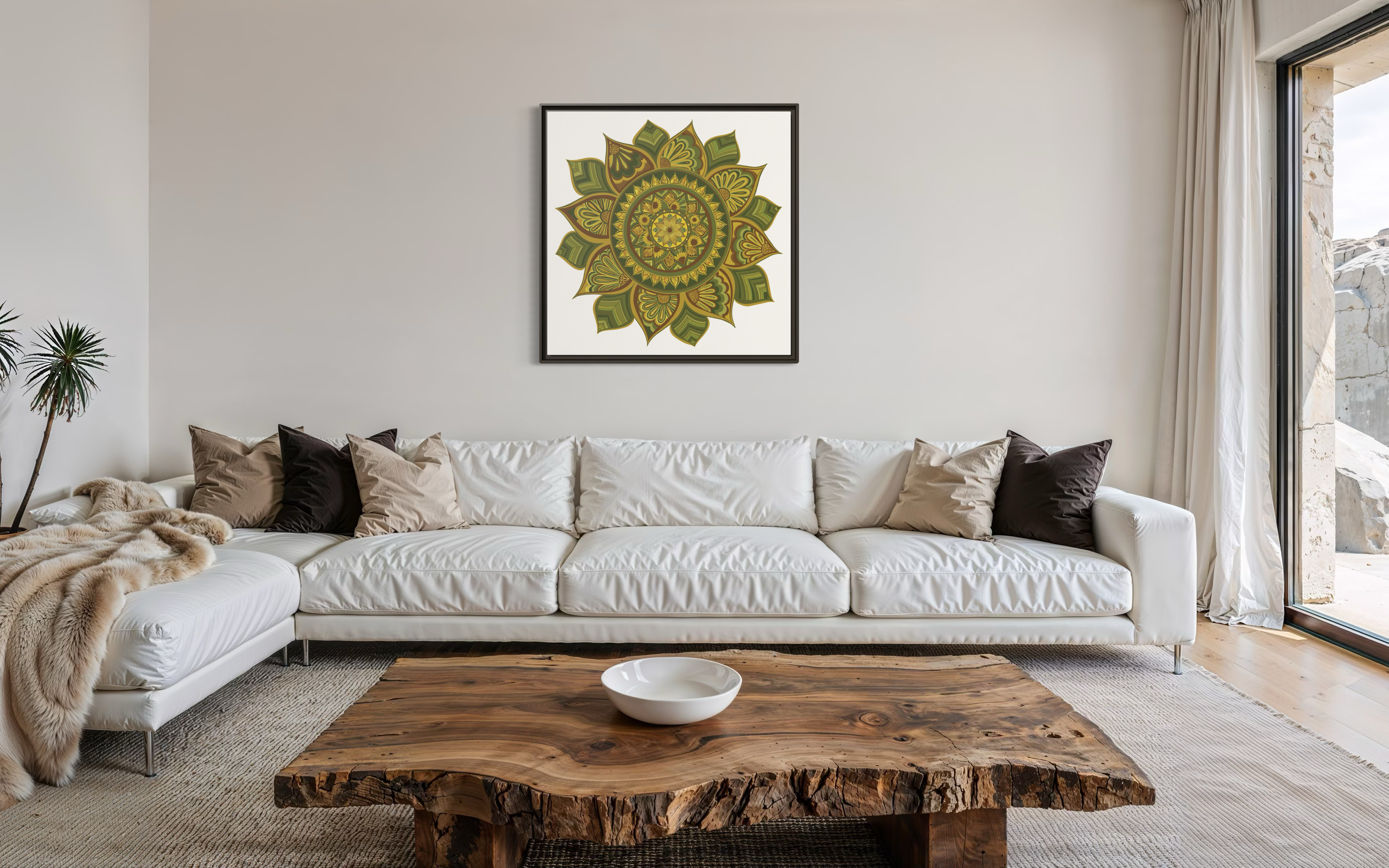 Framed Canvas Mandala | THE ART OF LOVE